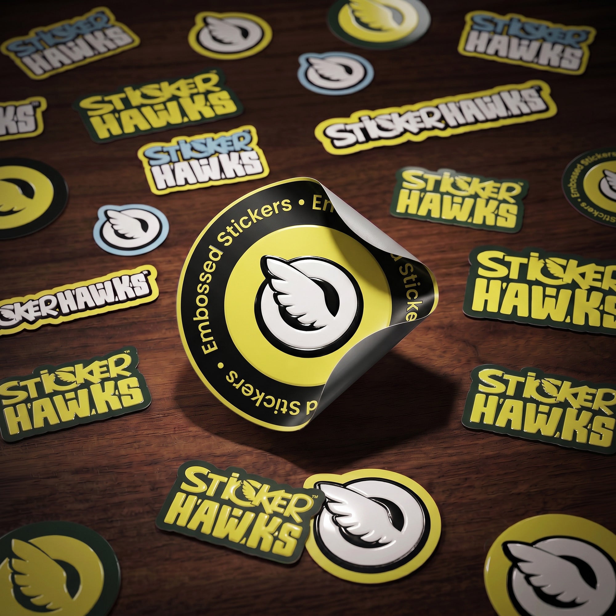 Embossed Stickers